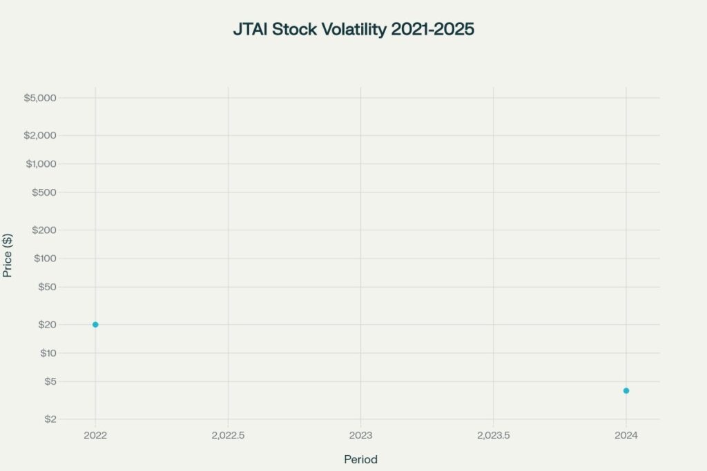 JTAI Stock Price Performance (2021-2025)
